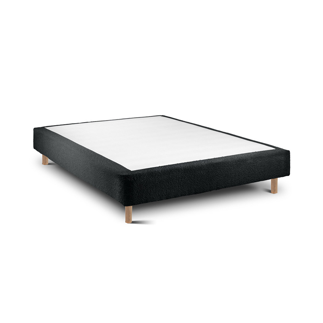 Base de cama rígida 20 ascot black 180 x 135 cm altura 35 cm indream