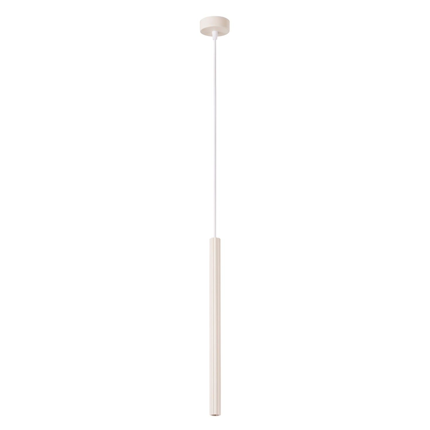 Lámparas colgantes arche 1 beige acero 8x120x8cm