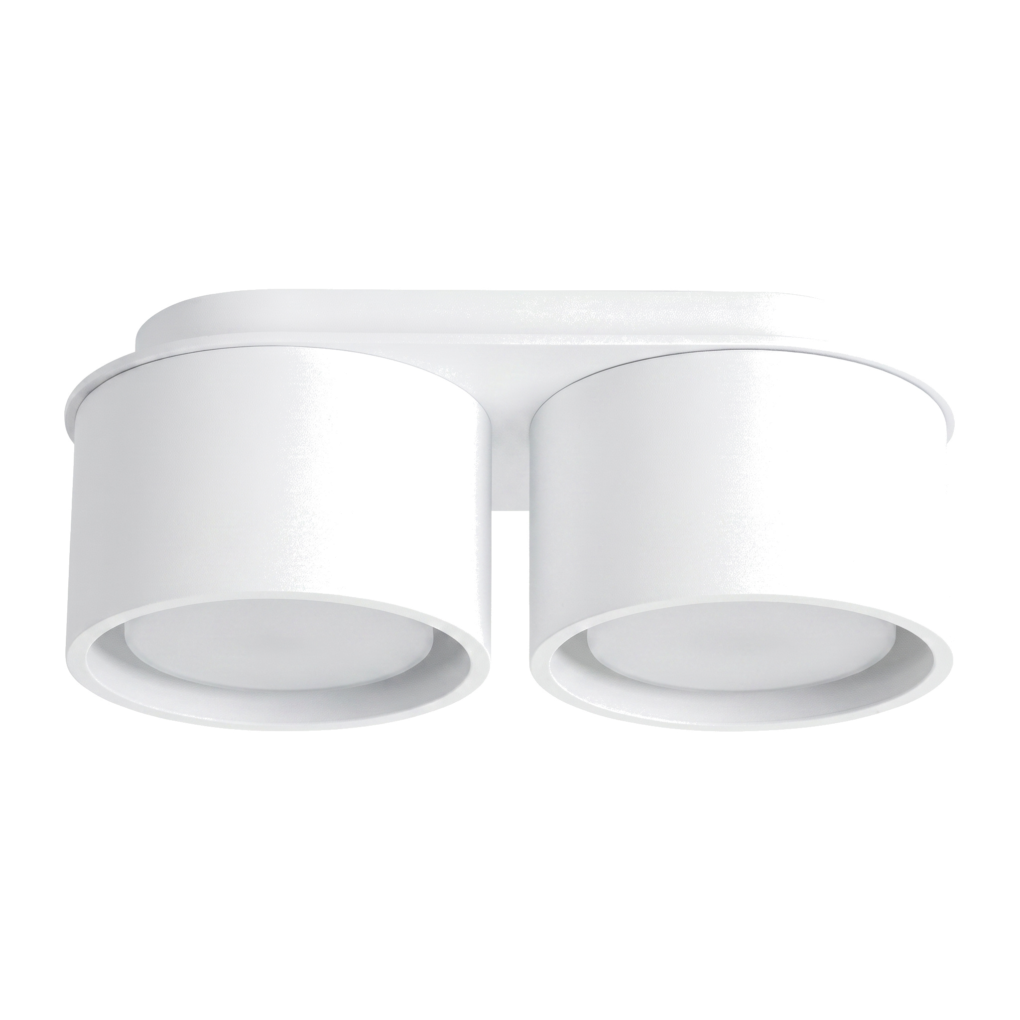 Plafones modo 2 blanco aluminio 21x8x10cm