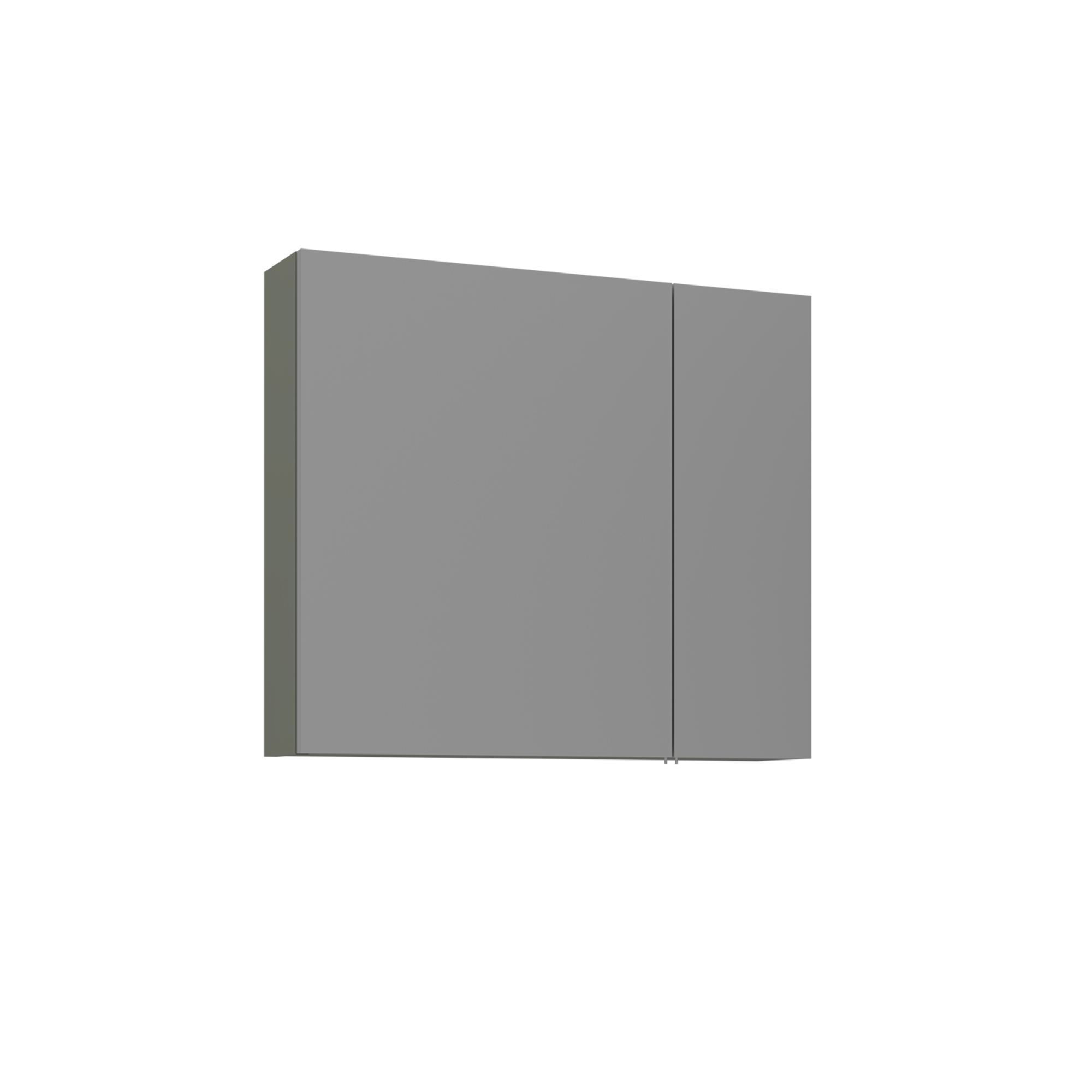 Mueble de baño con espejo <<bari 80>> - 75 x 16 x 66 cm - verde mate