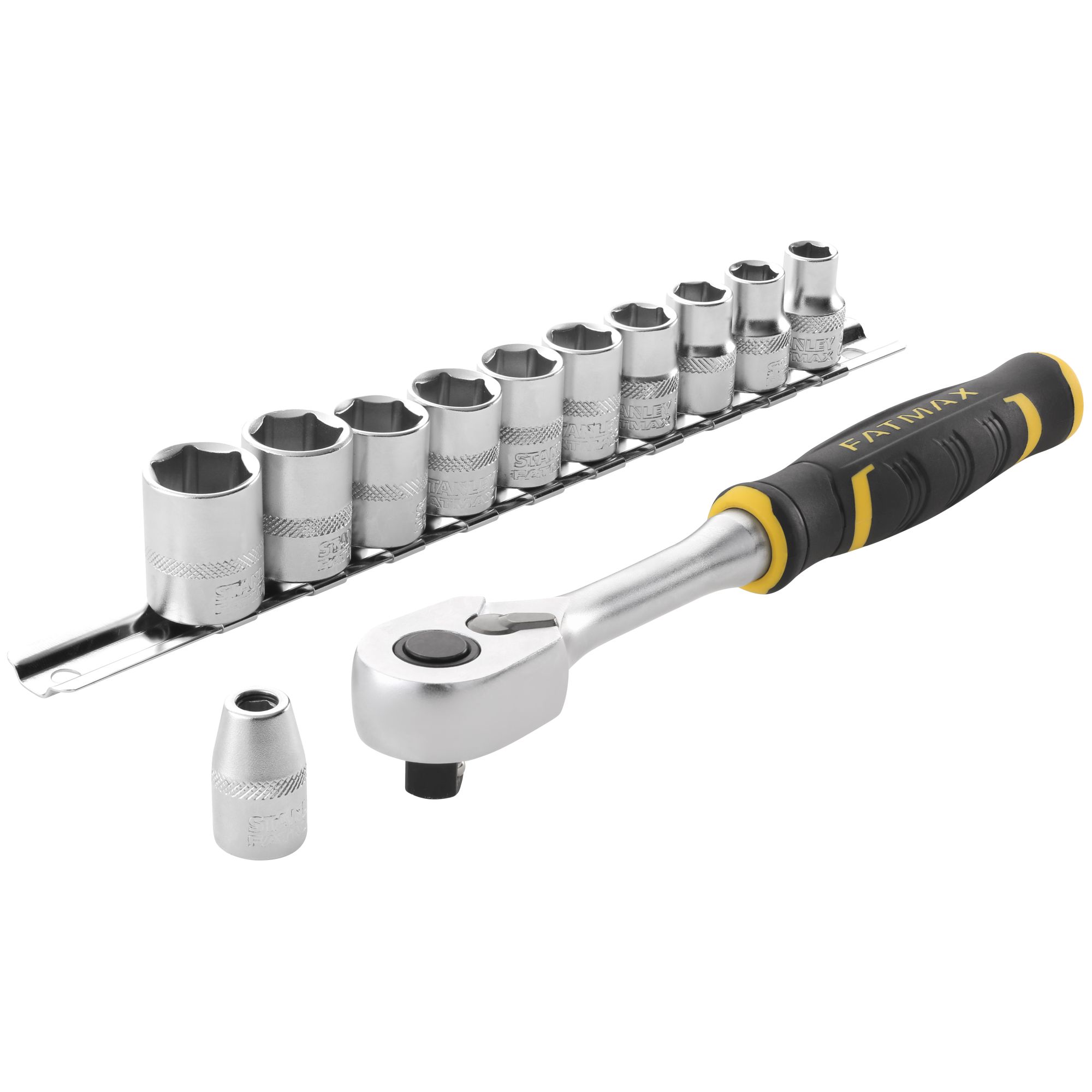 Stanley juego de carraca 3/8" 120 dientes + puntas