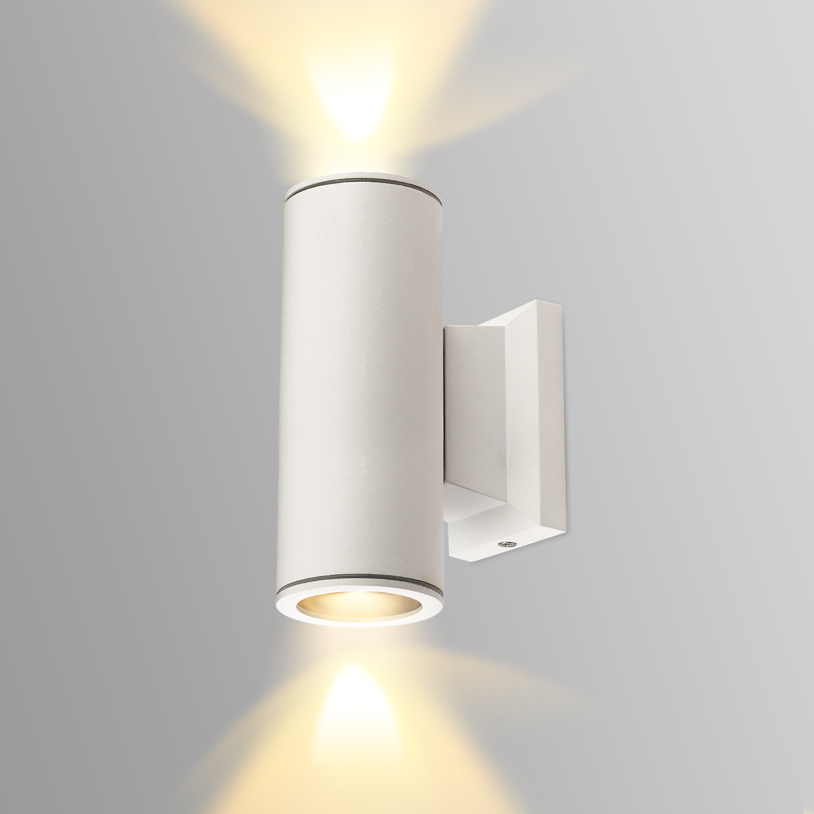 Aigostar aplique pared exterior, gu10 antracita aluminio, ip65, blanco