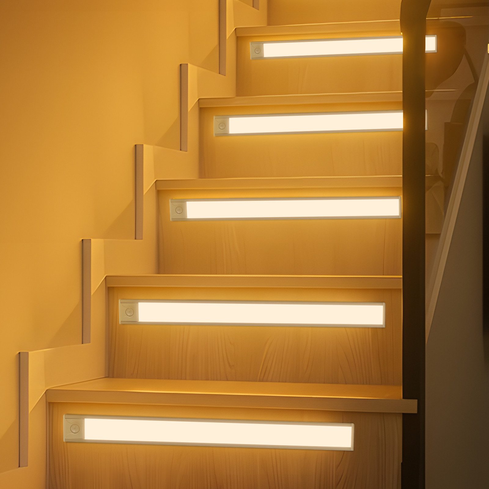Nettlife aplique pared plateado 40x4(2er-set)