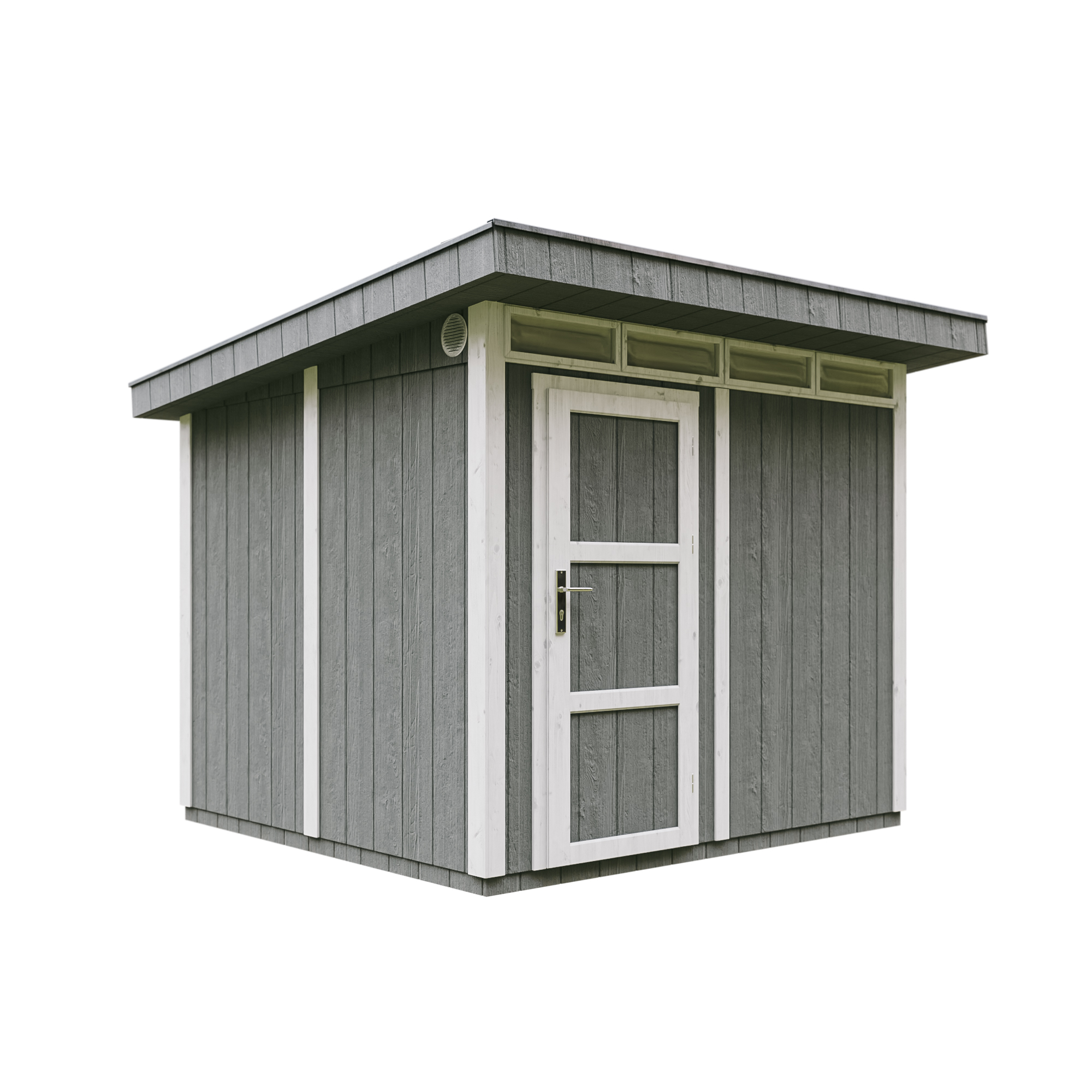 Caseta de jardín Timbela m903-cavern steel, 5,9 m², premium, 279×293 cm