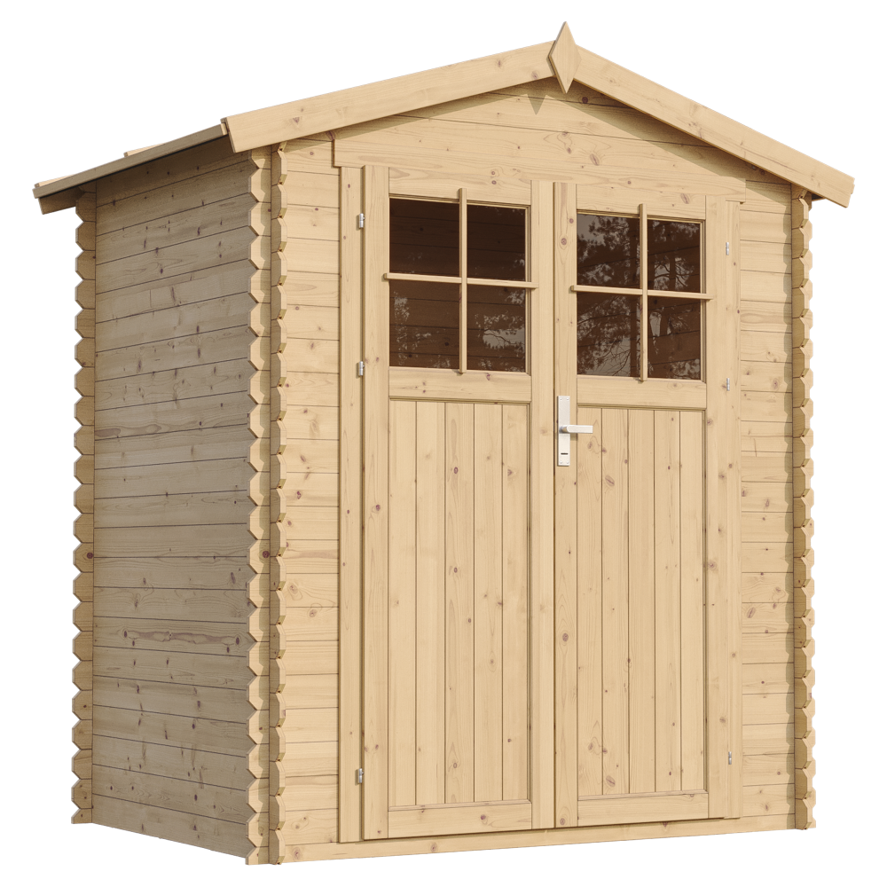 Cobertizo de madera Timbela m367f+m367g, 1,98 m², con suelo, 136×196 cm