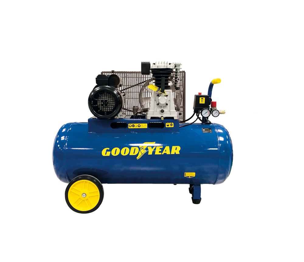 Goodyear - compresor de aire 100 litros de caudal aspirado. 412 l/m