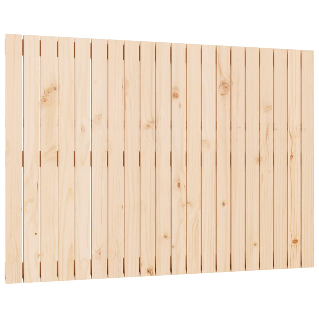 vidaXL cabecero de cama de pared madera maciza de pino 127,5x3x90 cm