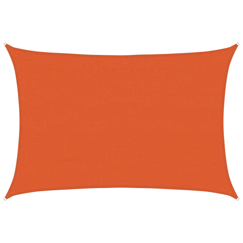 Toldo de vela hdpe naranja 160 g/m² 4x6 m