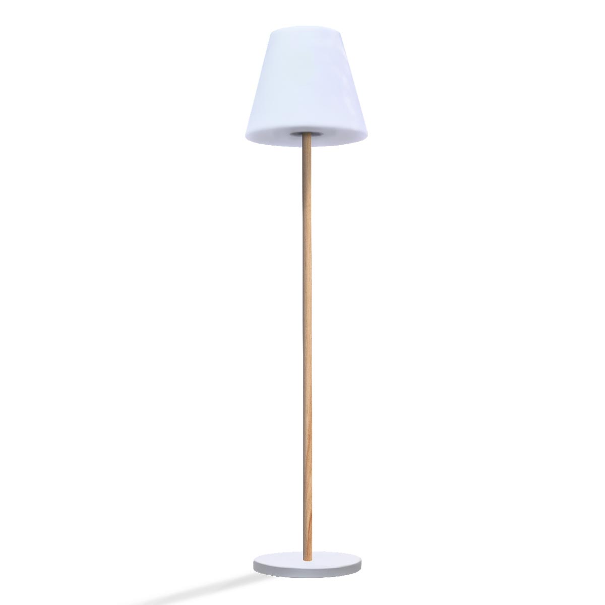 Farola solar h150cm wood