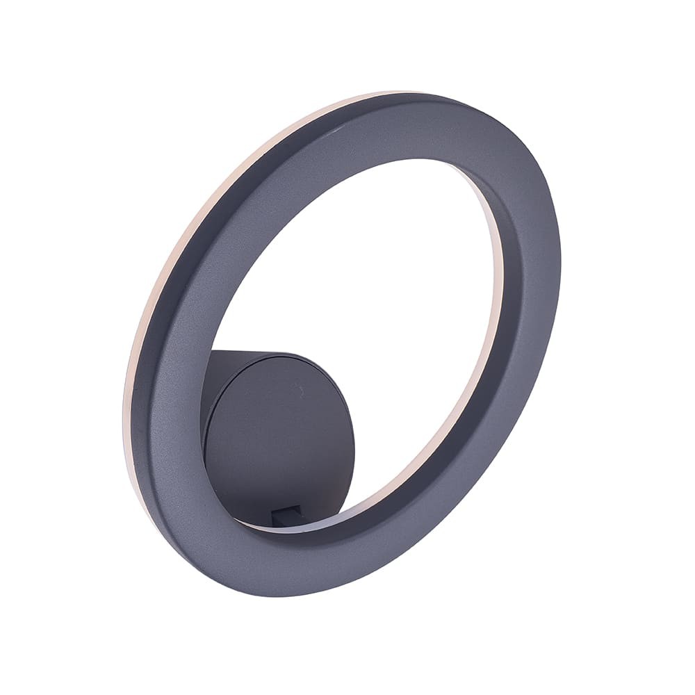 Aplique LED de exterior orientable circle con forma de aro ip54 wonderlamp