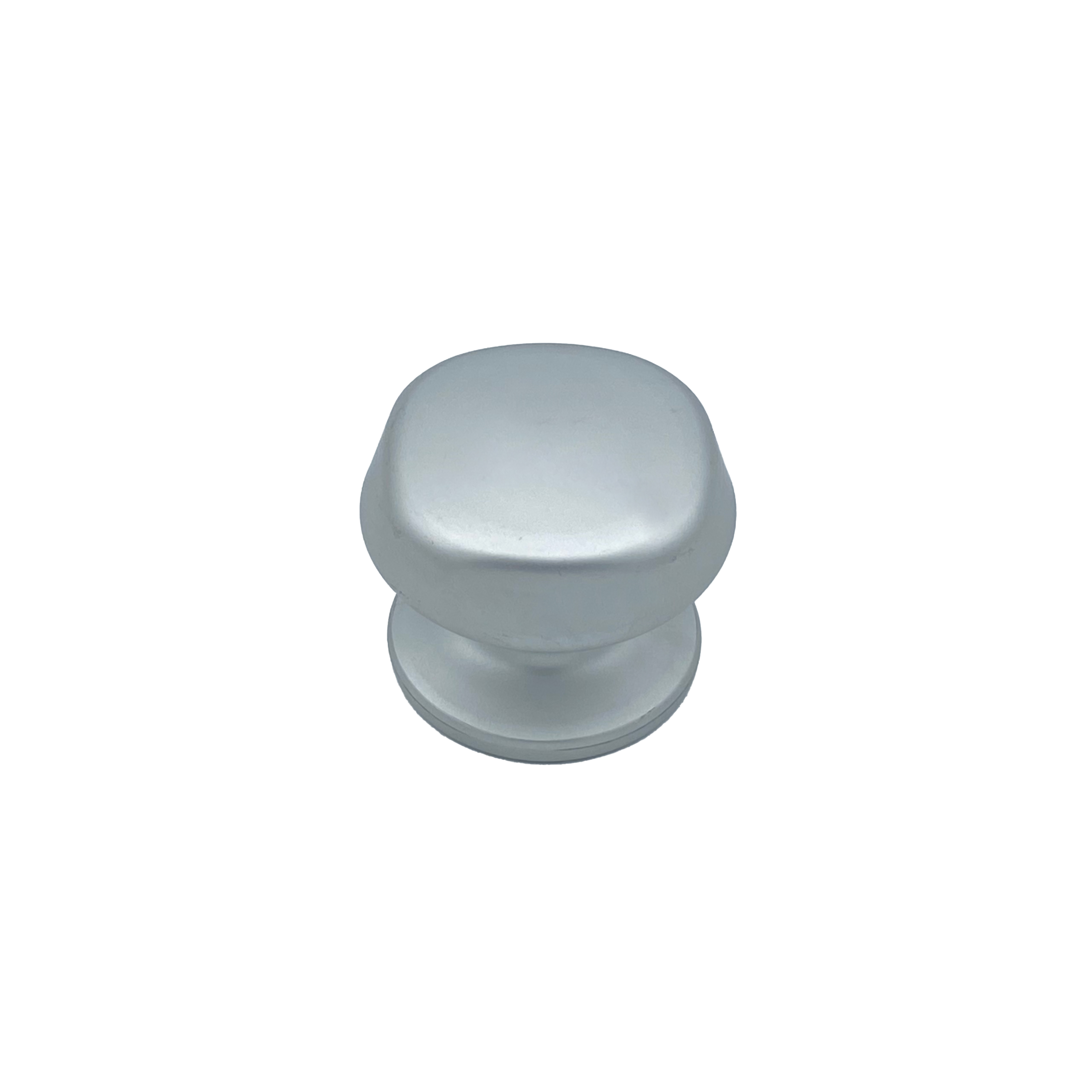 Pomo fijo para puerta, d: 70 mm, en aluminio, gris plata