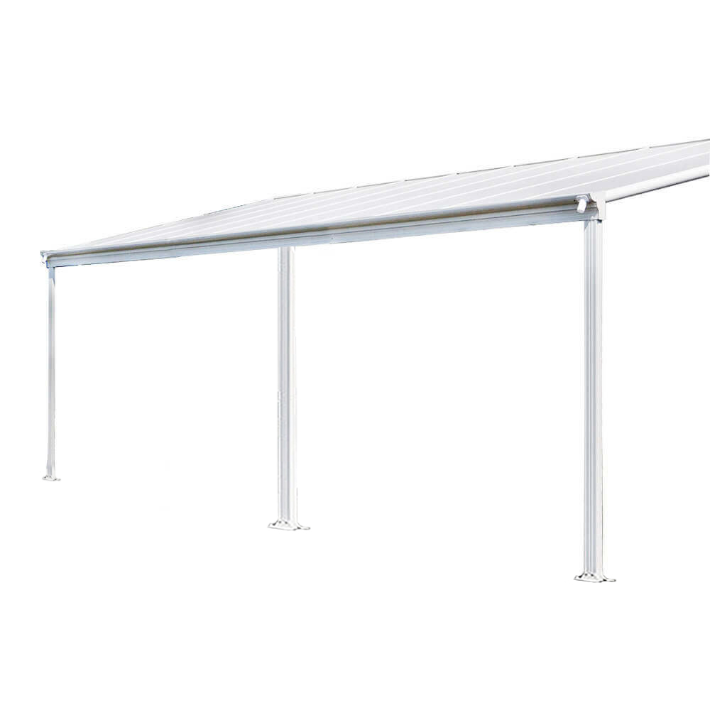 Techo de terraza solis - 496 / 503 x 300 / 303 x 278 / 226 cm blanco