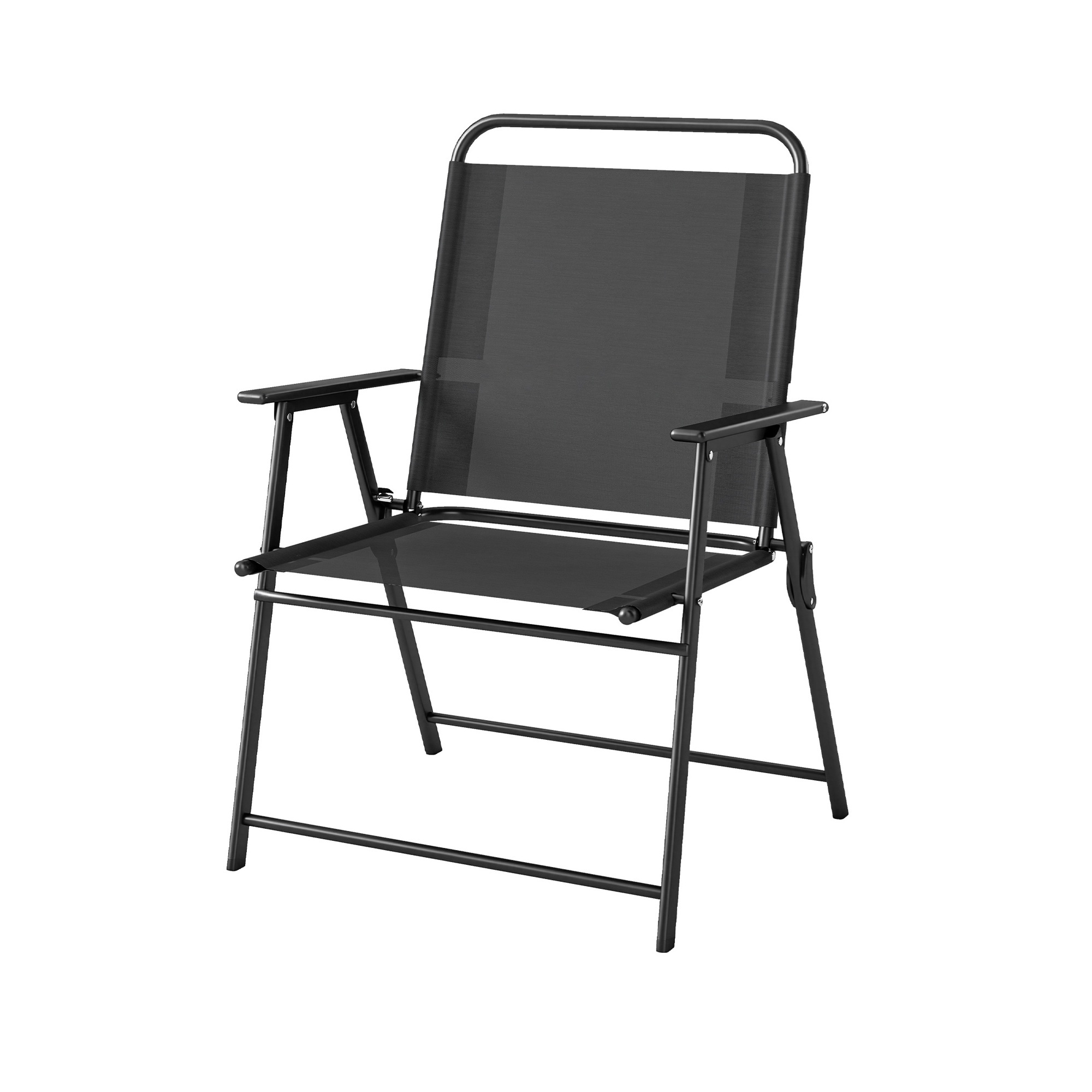Sillas plegable 65x60x94 cm acero, textilene Outsunny