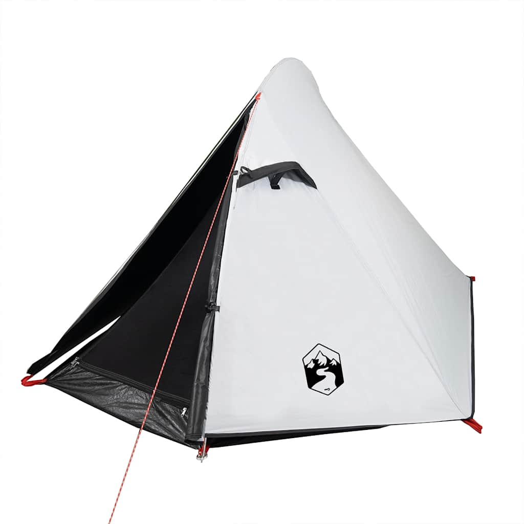 vidaXL tienda de campaña iglú 2 personas tela opaca impermeable blanco