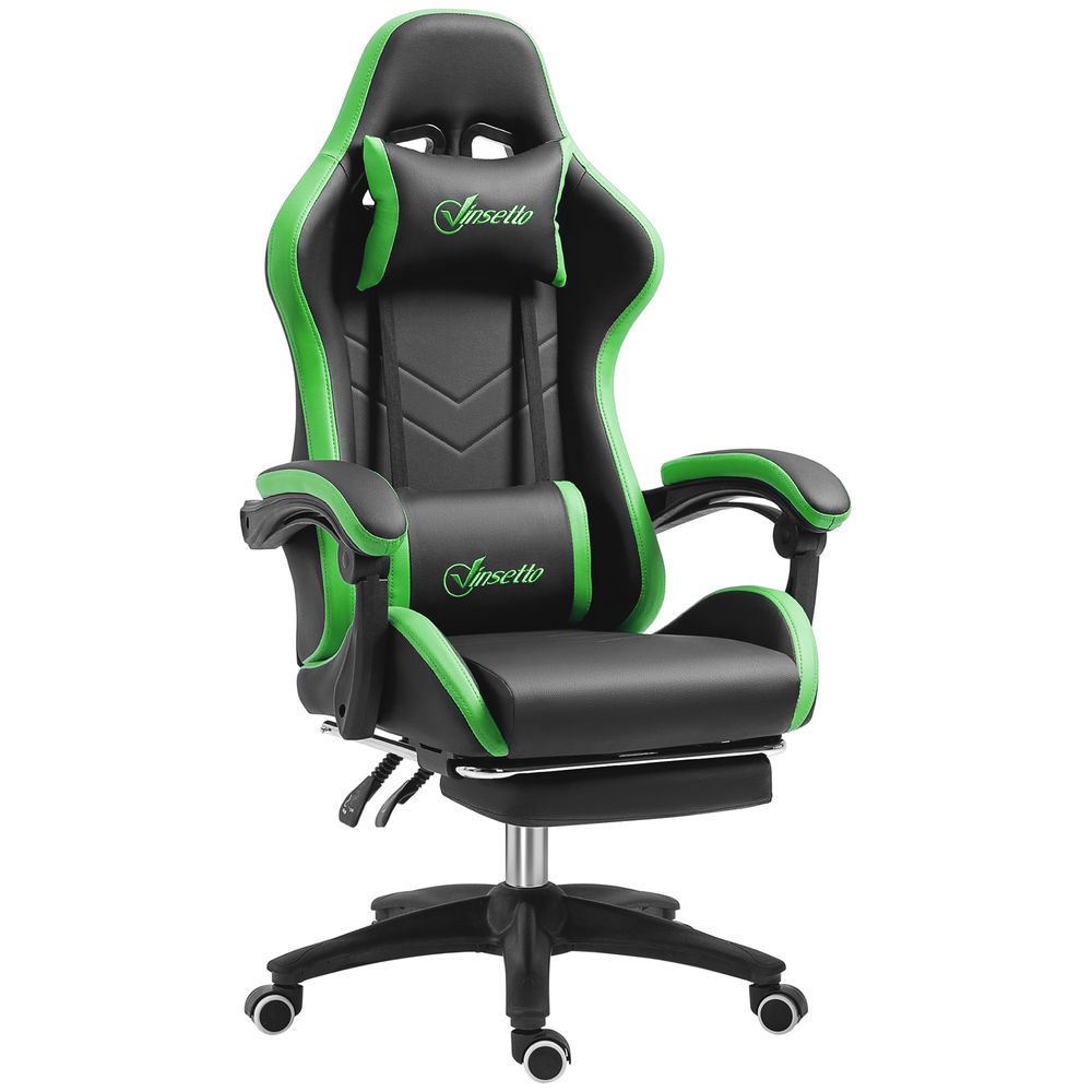 Silla gaming 65x65x129 cm cuero sintético, acero 921-618V06BK