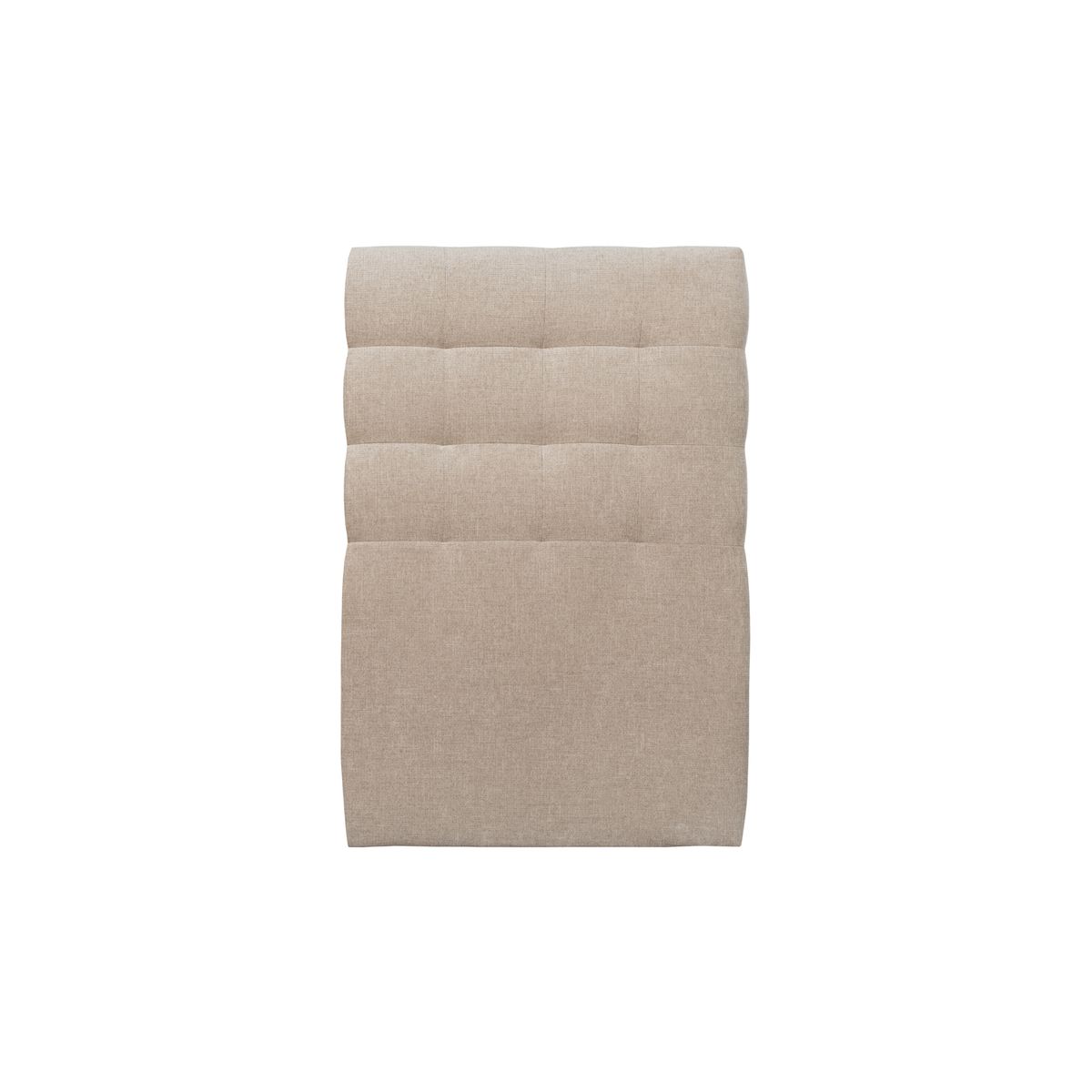 Cabecero acolchado 90 cm - tela natté marrón beige - beige marrón