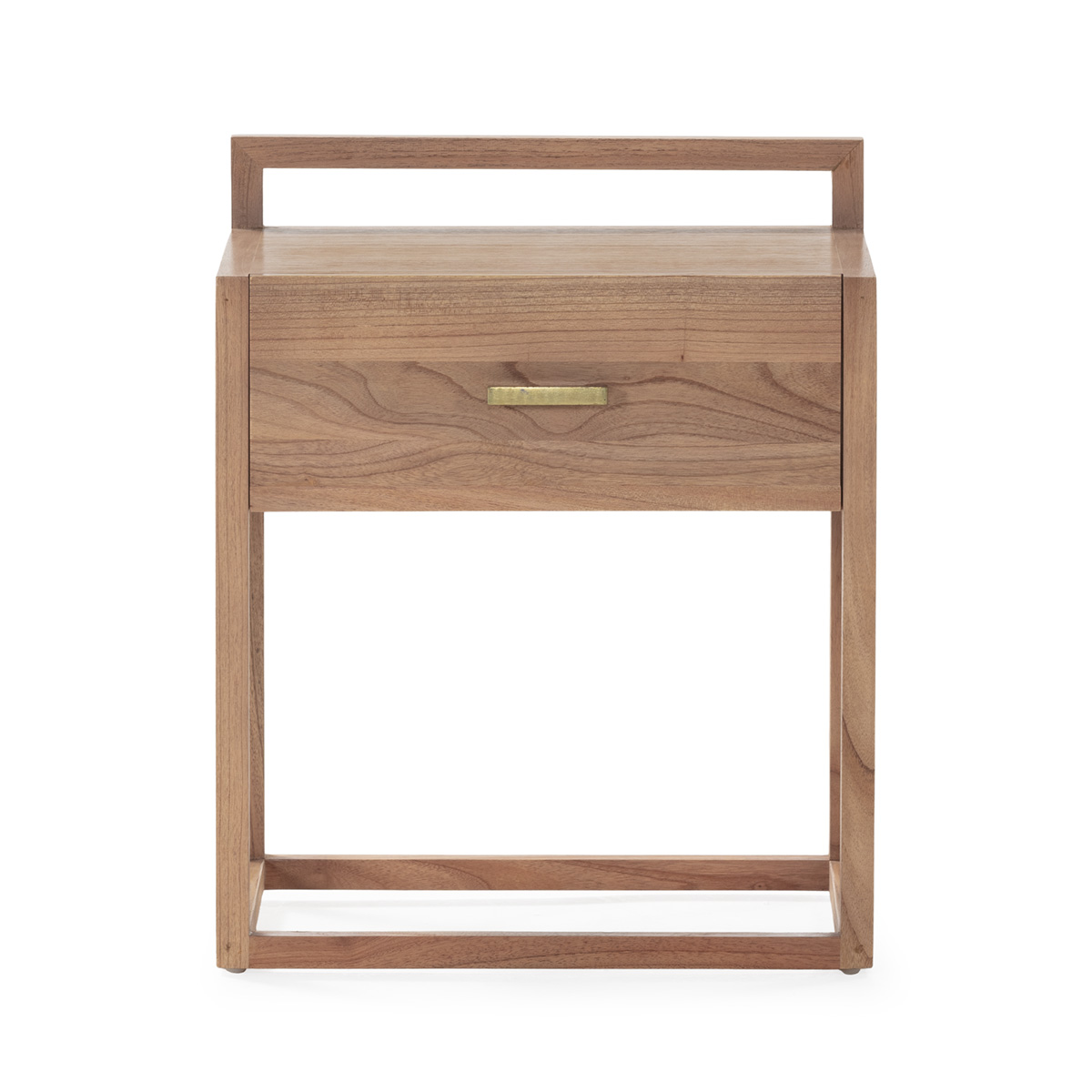 Mesita de noche 50x40x60 madera natural velado