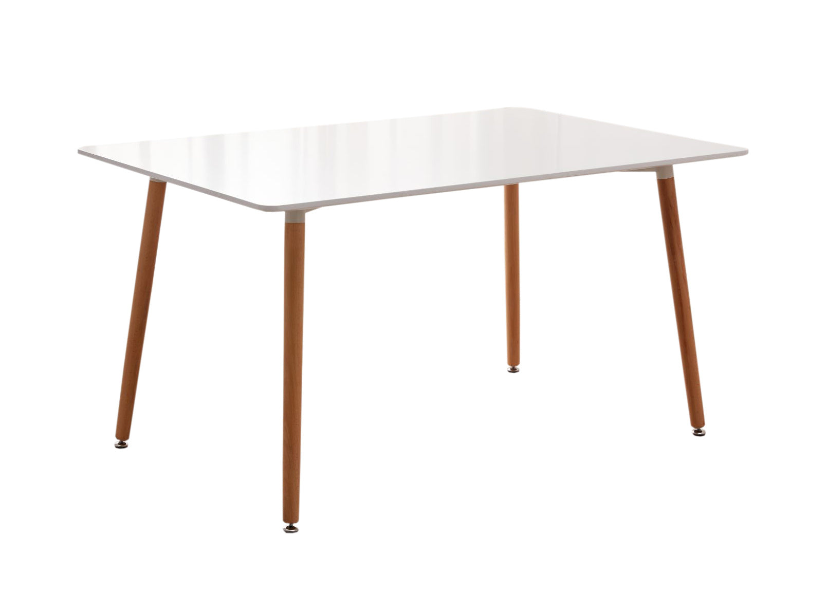 Mesa nordica de comedor o cocina moritz 140cm blanco