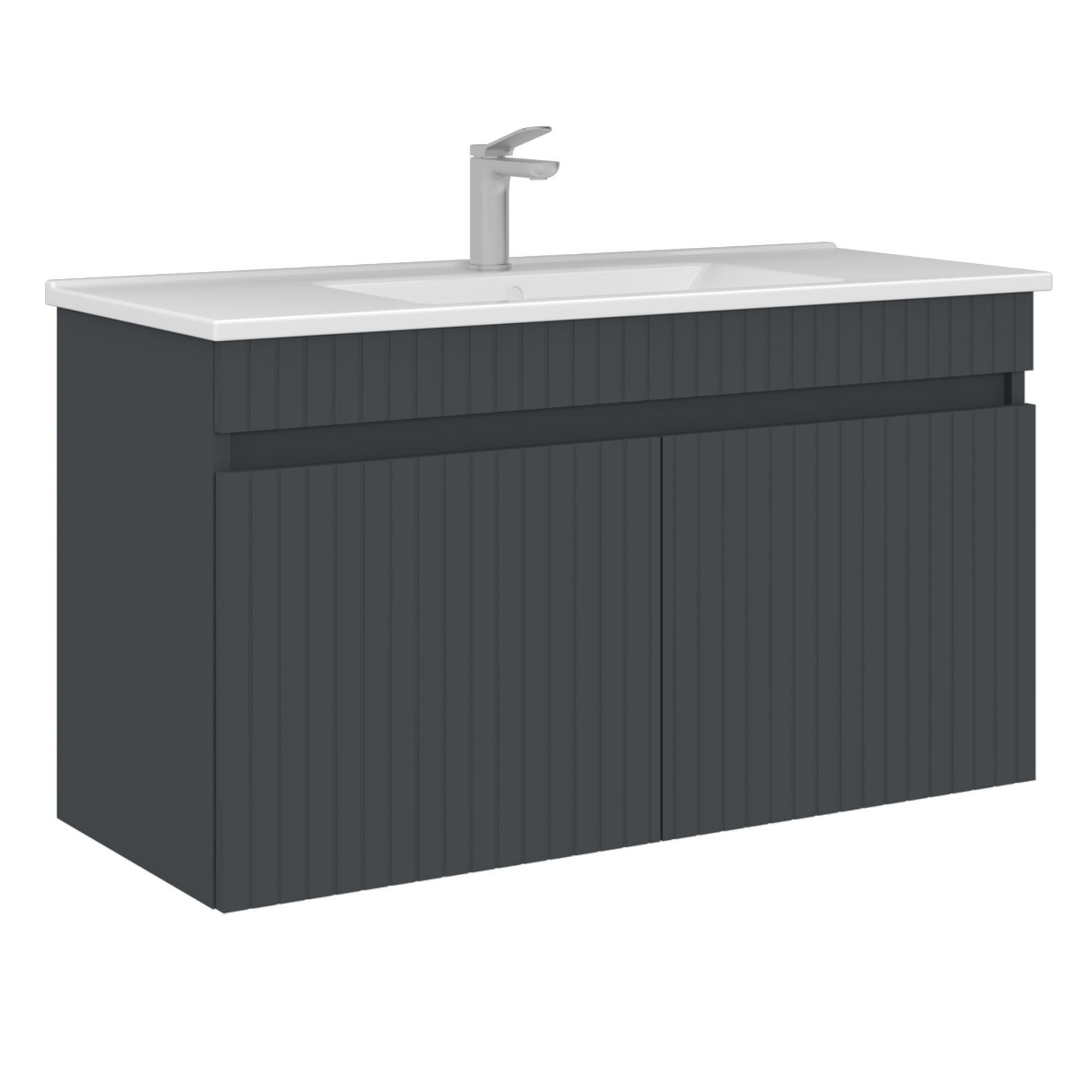 Mueble para lavabo <<tivoli 100>> - 100 x 45 x 57 cm - antracita mate