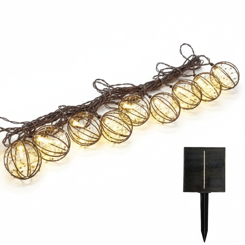 Luces solares de cadena 4m rusty
