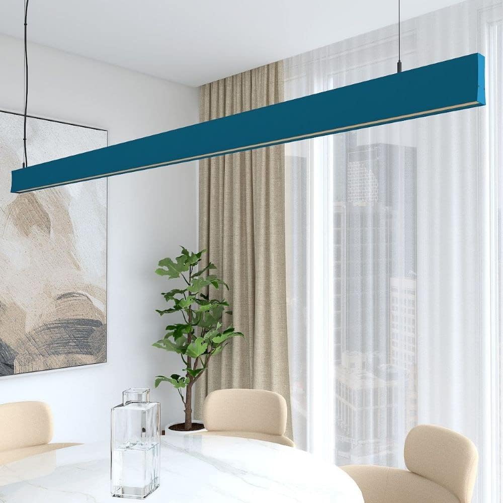 Lámpara lineal techo colganteazul 1,5 metros 4000k luz natural