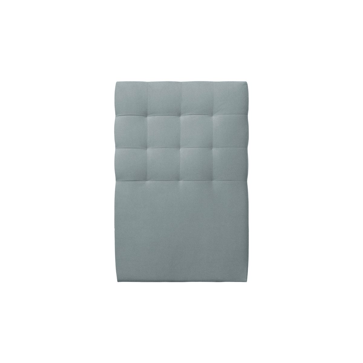 Cabecero acolchado 90 cm - tela terciopelo gris azul - gris azulado