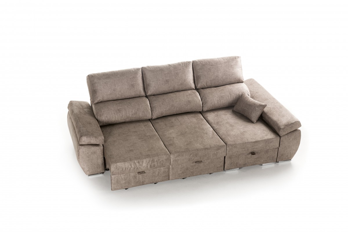 Sofá chaiselongue reversible índico vison izquierda