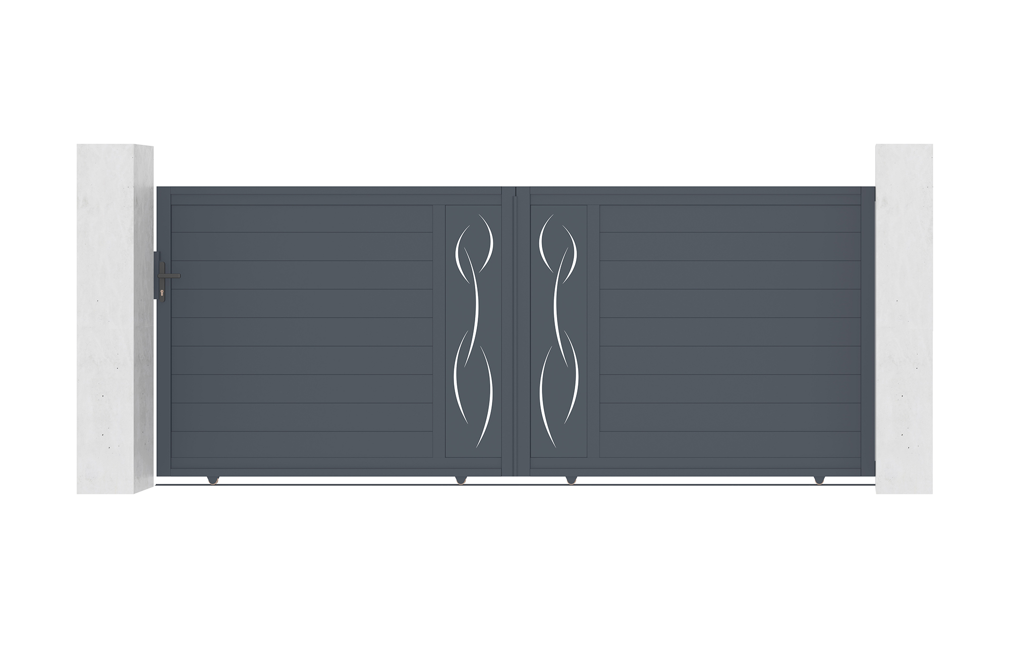 Puerta corredera de aluminio life 4m h.160cm