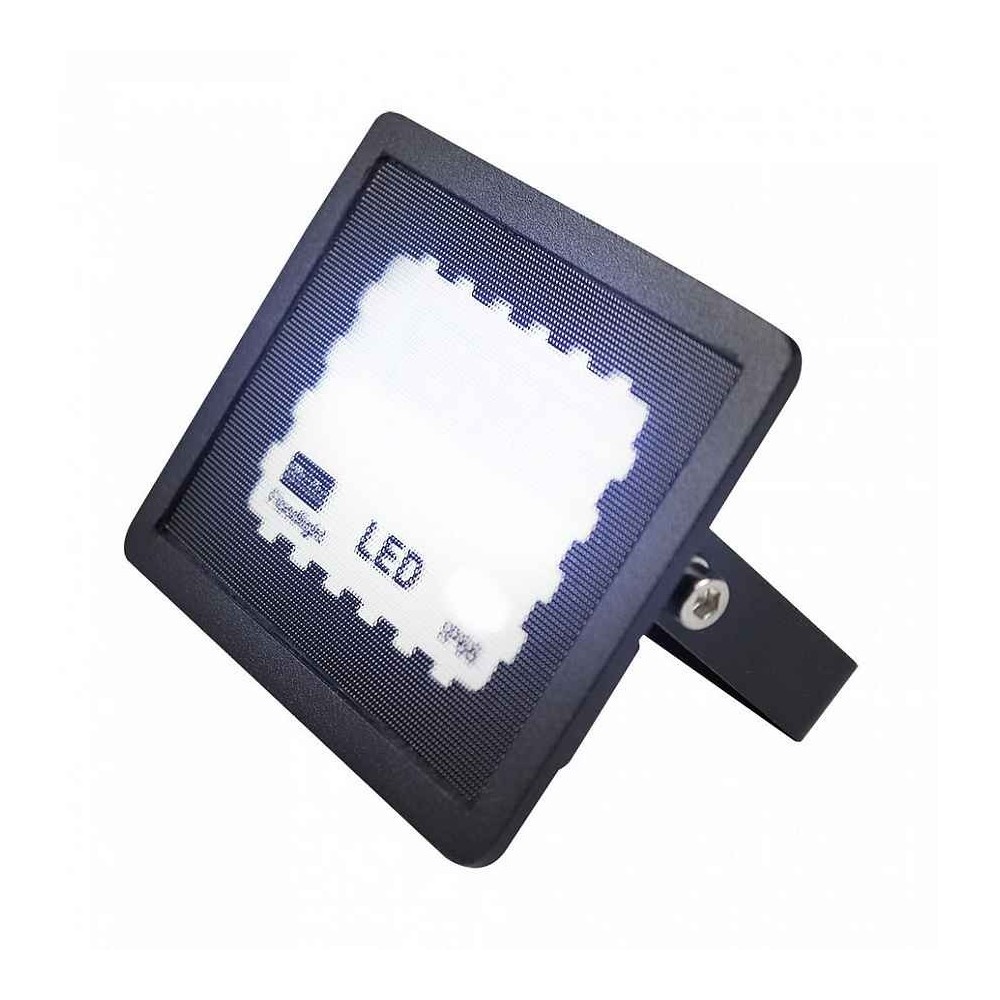 Fab 147480109 | proyector zircon 10w 6500k negro 1000lm 120º 10x8x2,3 cm ip