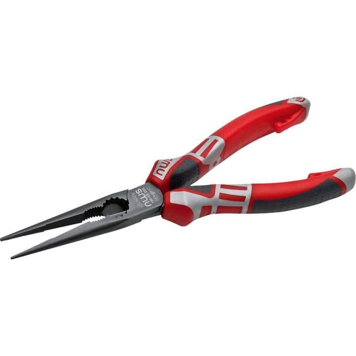 Alicate recto de cabeza redonda y plana nws 140-69-205 - nws - 205 mm - roj
