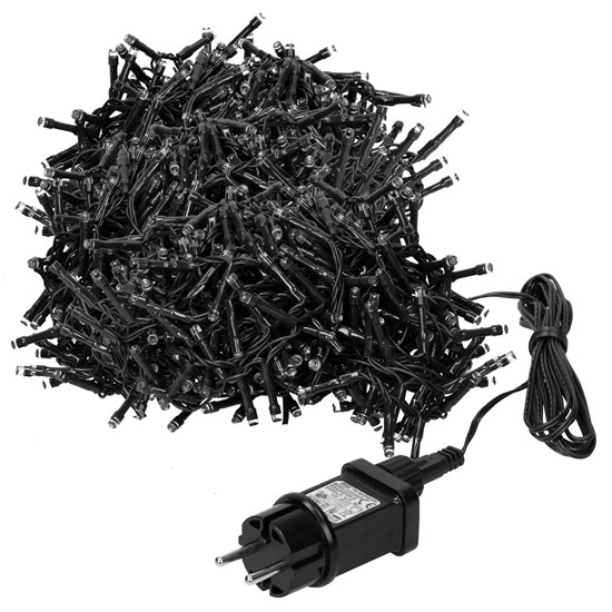 Cadena luces navidad 3000 LED 39m blanco frío interior/exterior ip-44
