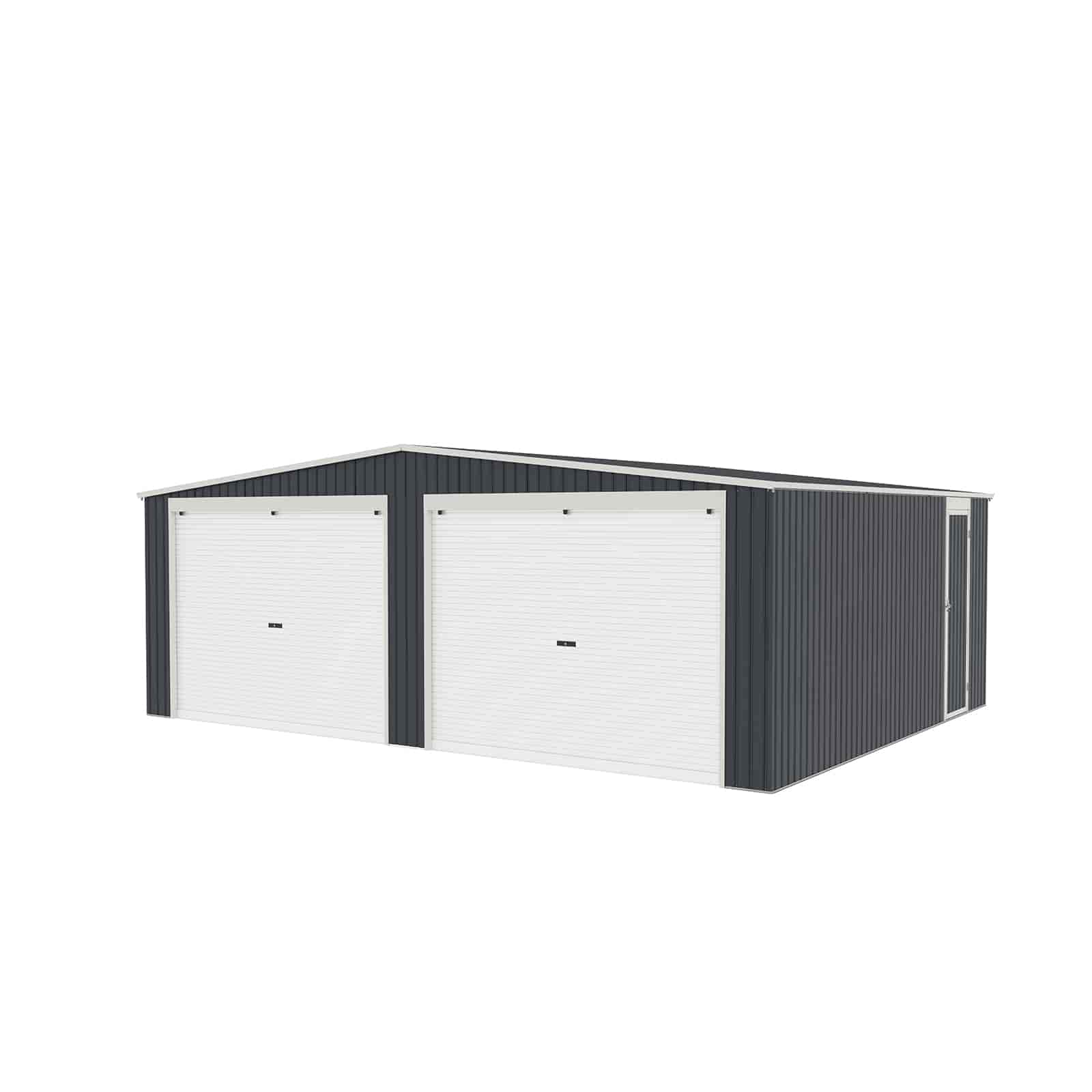 Garaje metálico Gardiun warwick 32,68 m2 513x637x241 cm para 2 coches | dob