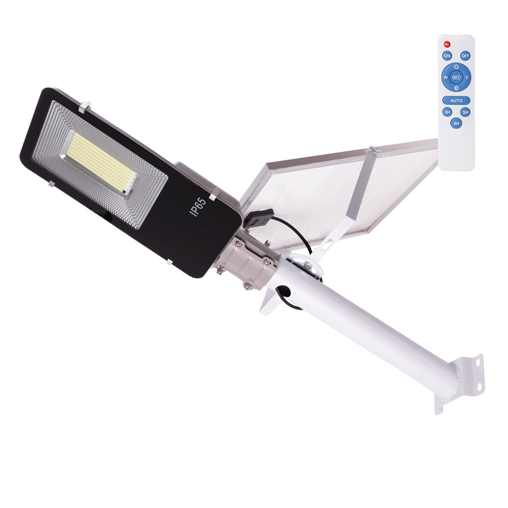 Farola LED solar-control remoto- dimable- panel: 6v 200w batería: 3,2v 200