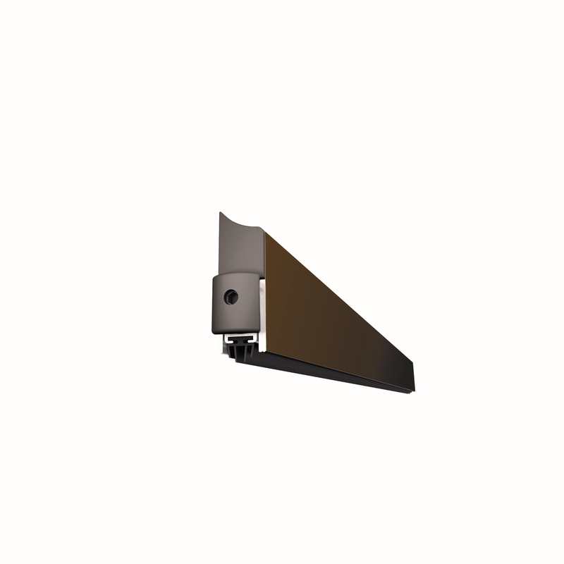 Burlete automatico sobreponer aplique acustico rf 60 min 930 mm marron