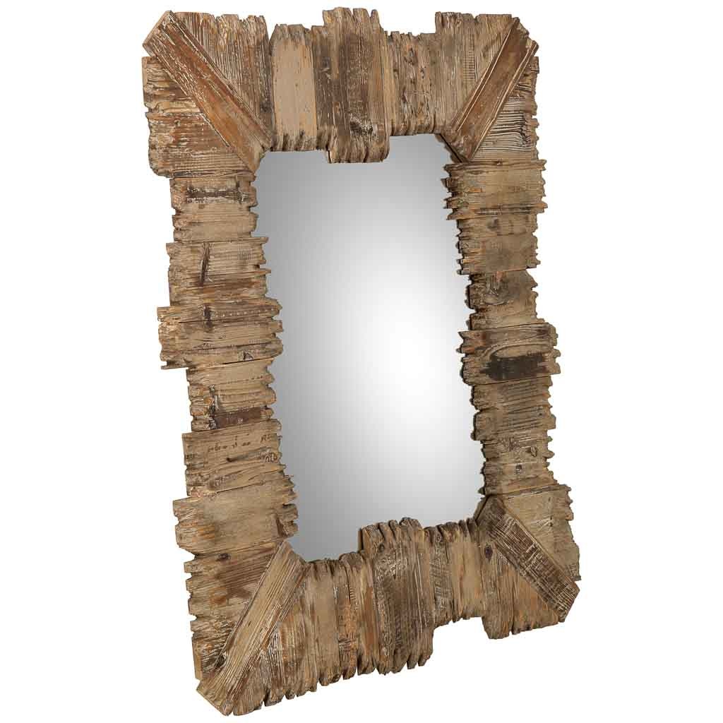 Espejo de madera 91x109x03,5h cm