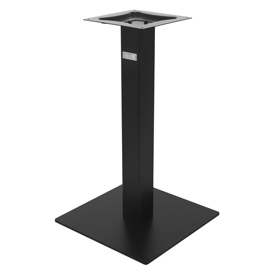 Base de mesa 43x43x72 cm tipo columna soporte rectangular negro mate