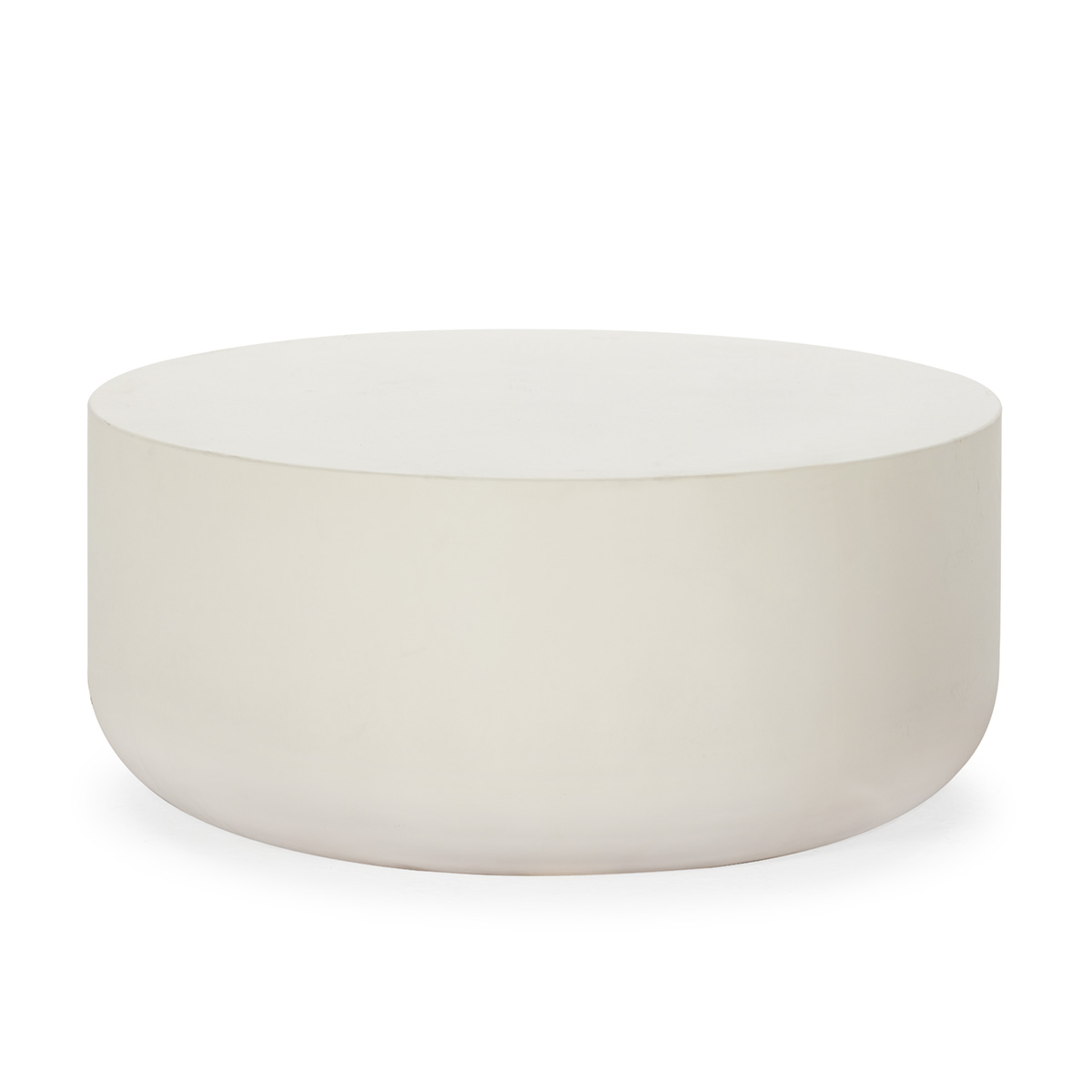 Mesa de centro 90x90x40,6 cemento blanco