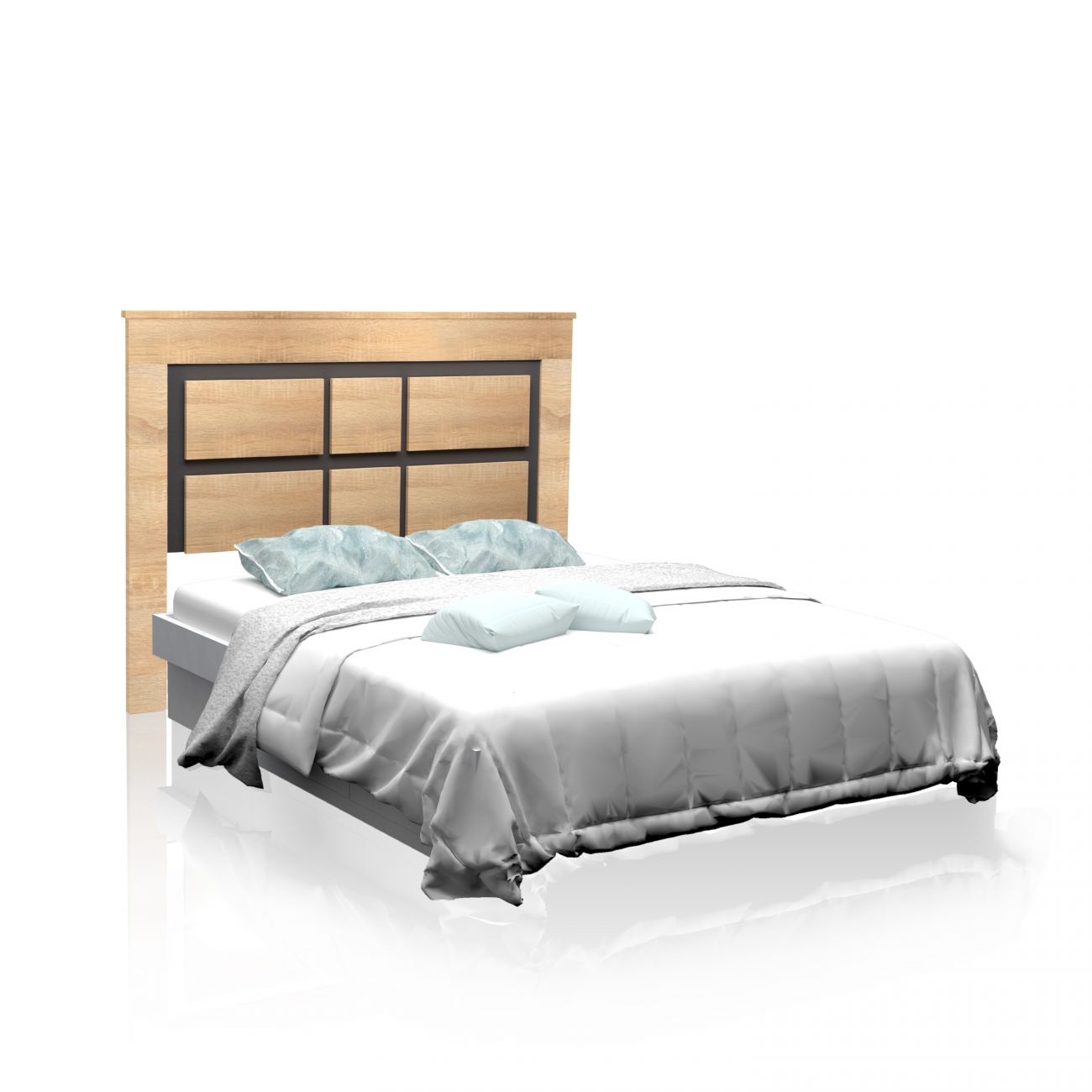 Cabecero para cama de 135-150 cm kira cambria - grafito
