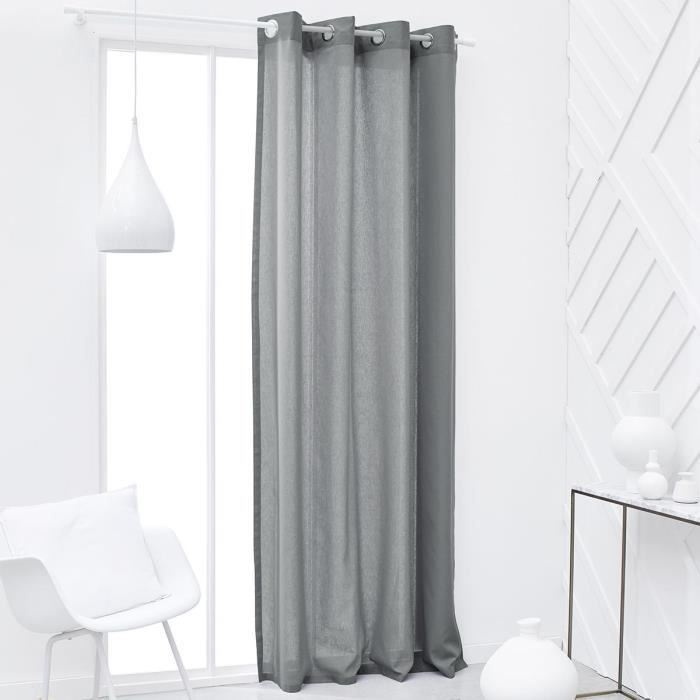 Cortina con ojales - hoy - 140x240cm - 100% algodón - acero