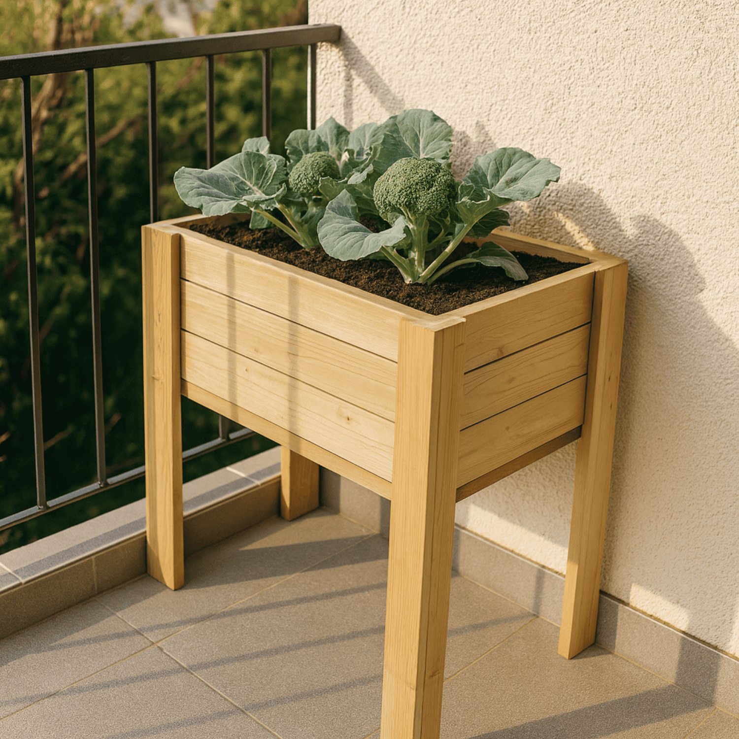 Huerto urbano- mesa de cultivo bora profunda 30cm vidahuerto 80x40x80 cm