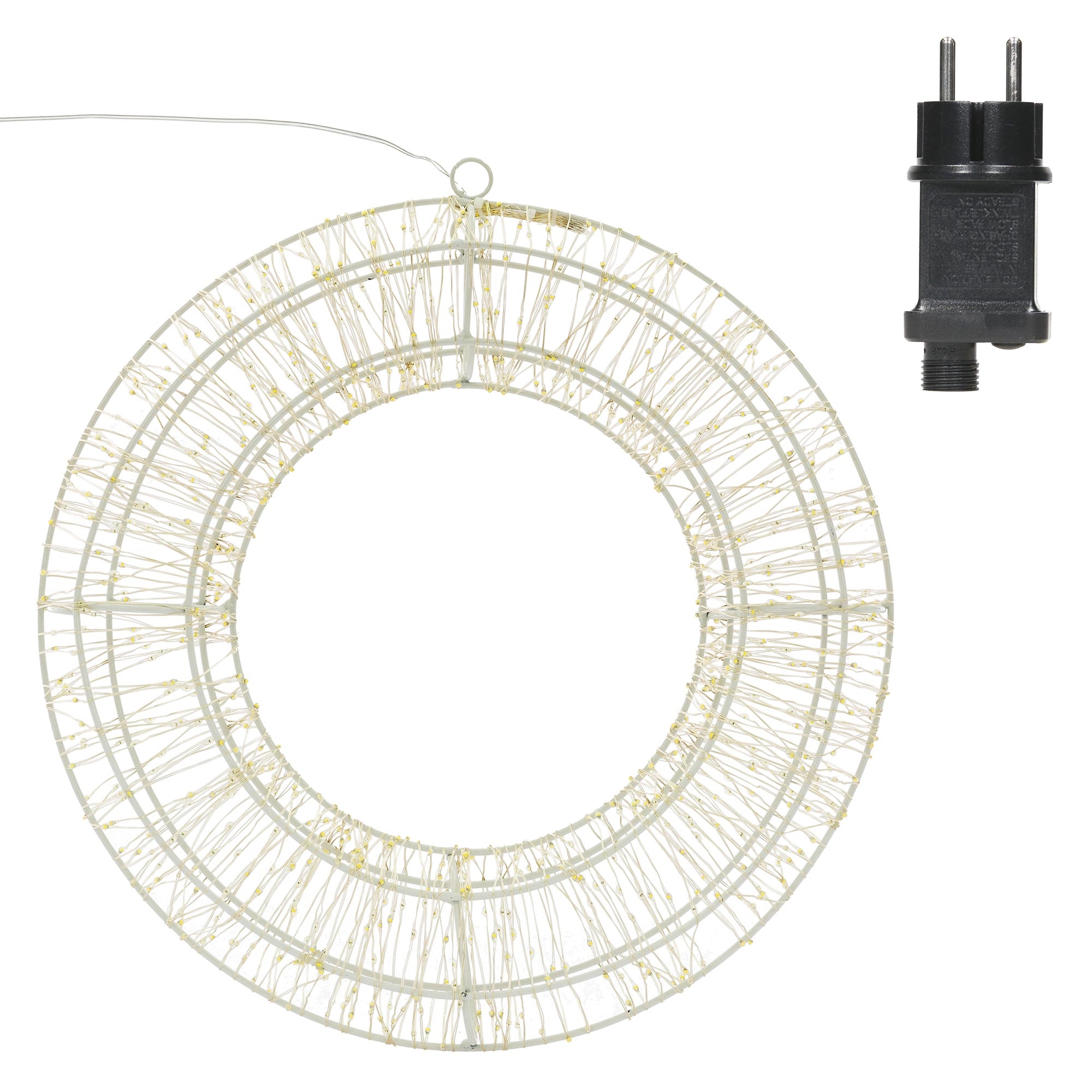 Aro de luz con 900 LED guirnalda de luz ø38 cm blanco ecd germany