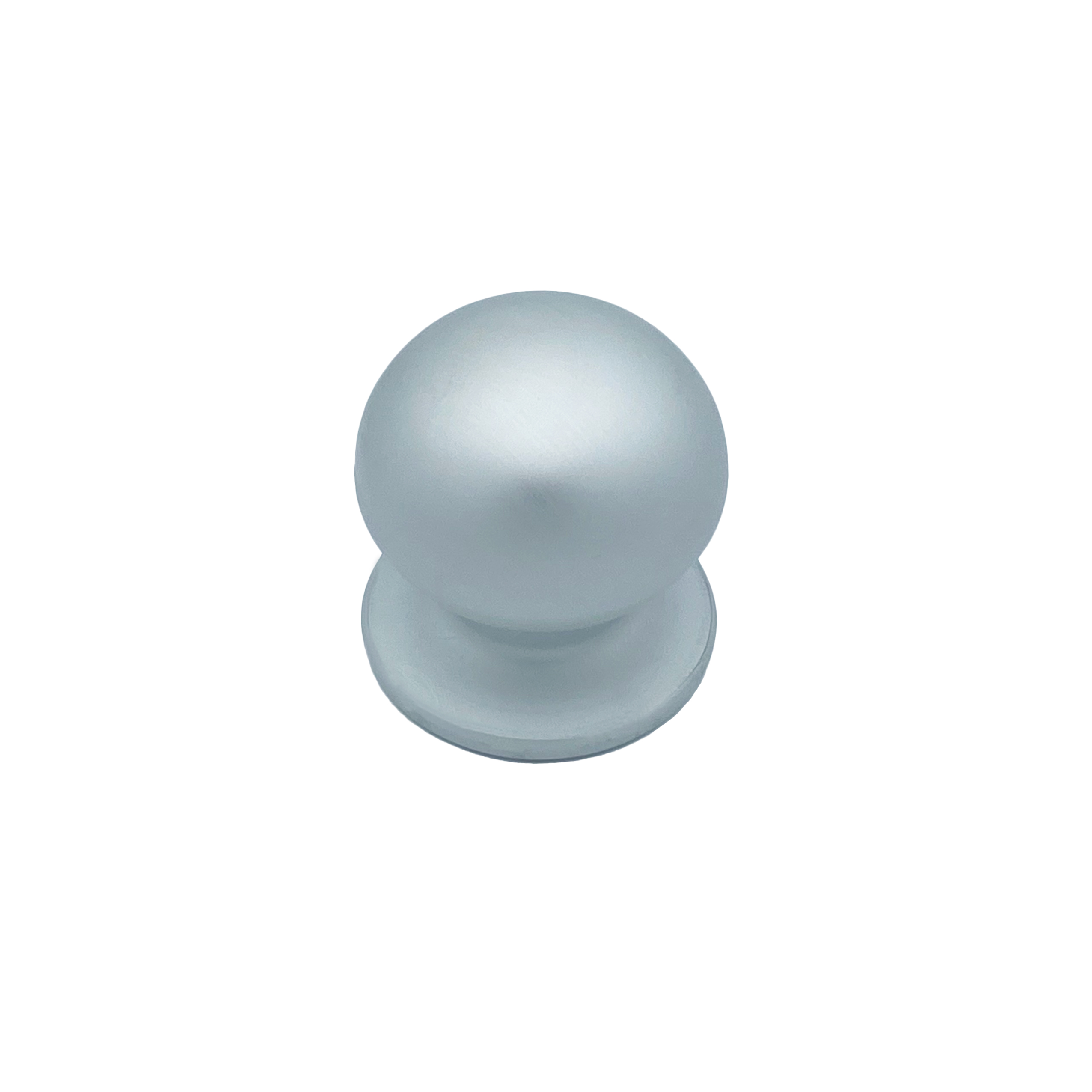Pomo fijo de puerta, lote de 6, d: 70 mm, en aluminio, fijación rápida