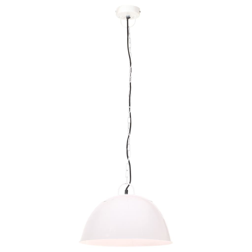 vidaXL lámpara colgante vintage 25 w blanca redonda 41 cm E27