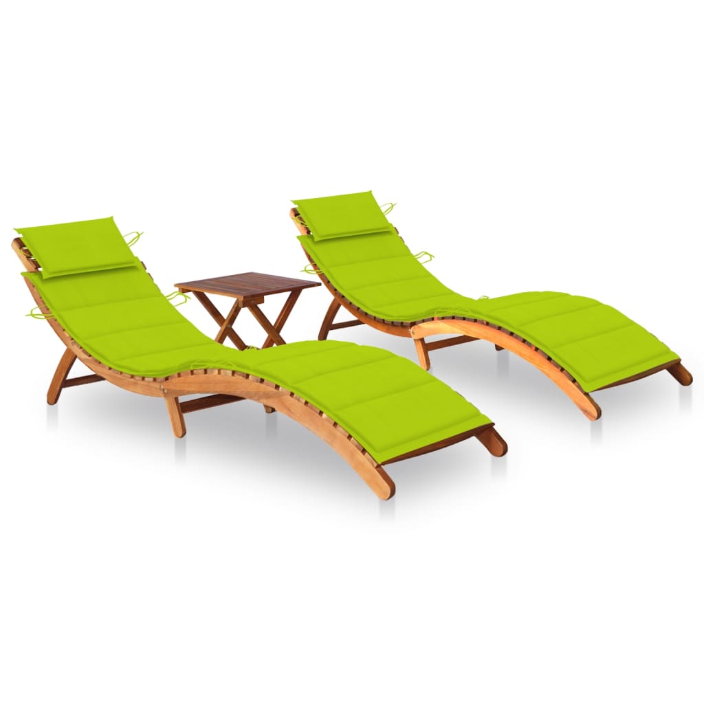 Conjunto de 2 tumbonas hamacas camas de jardín muebles