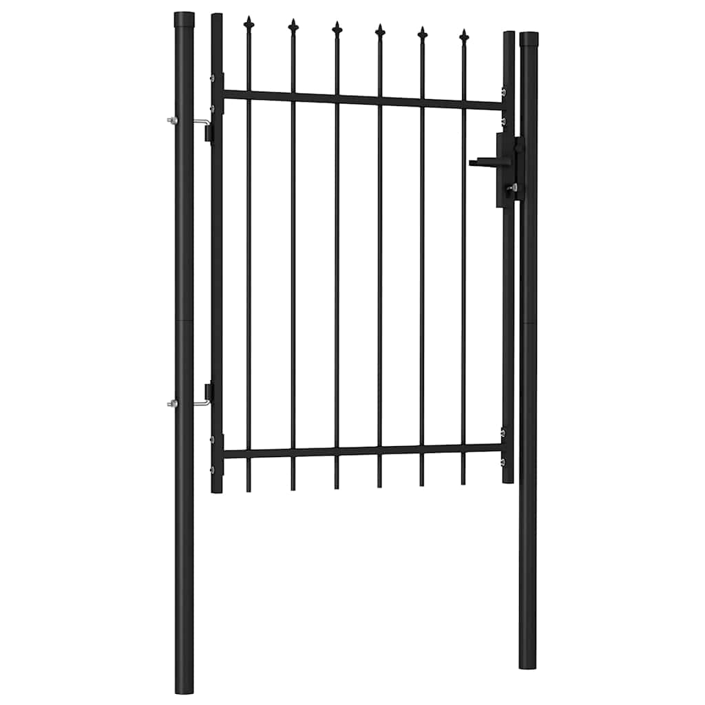 vidaXL puerta de valla boxtel de una puerta con punta de acero, 1x1,2 m,