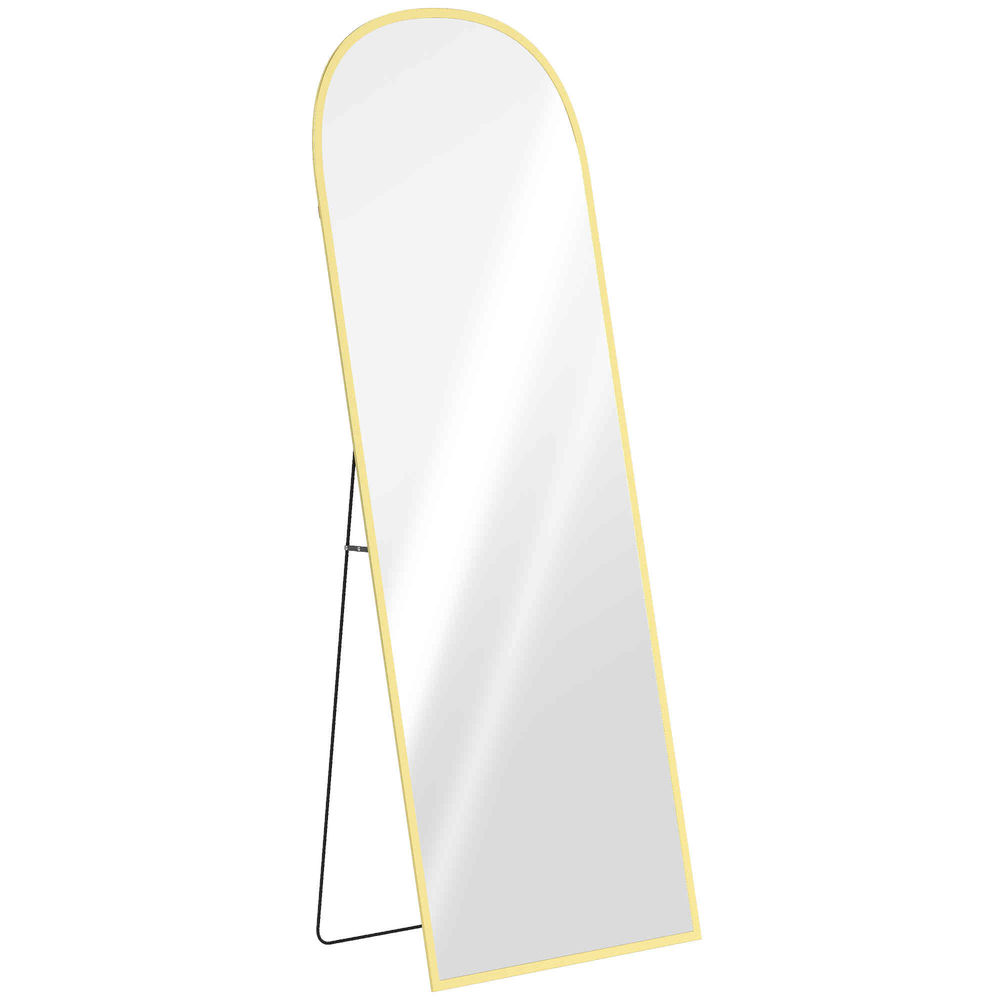 Espejo cuerpo entero 60x1.5x165 cm aluminio, vidrio templado color amarillo