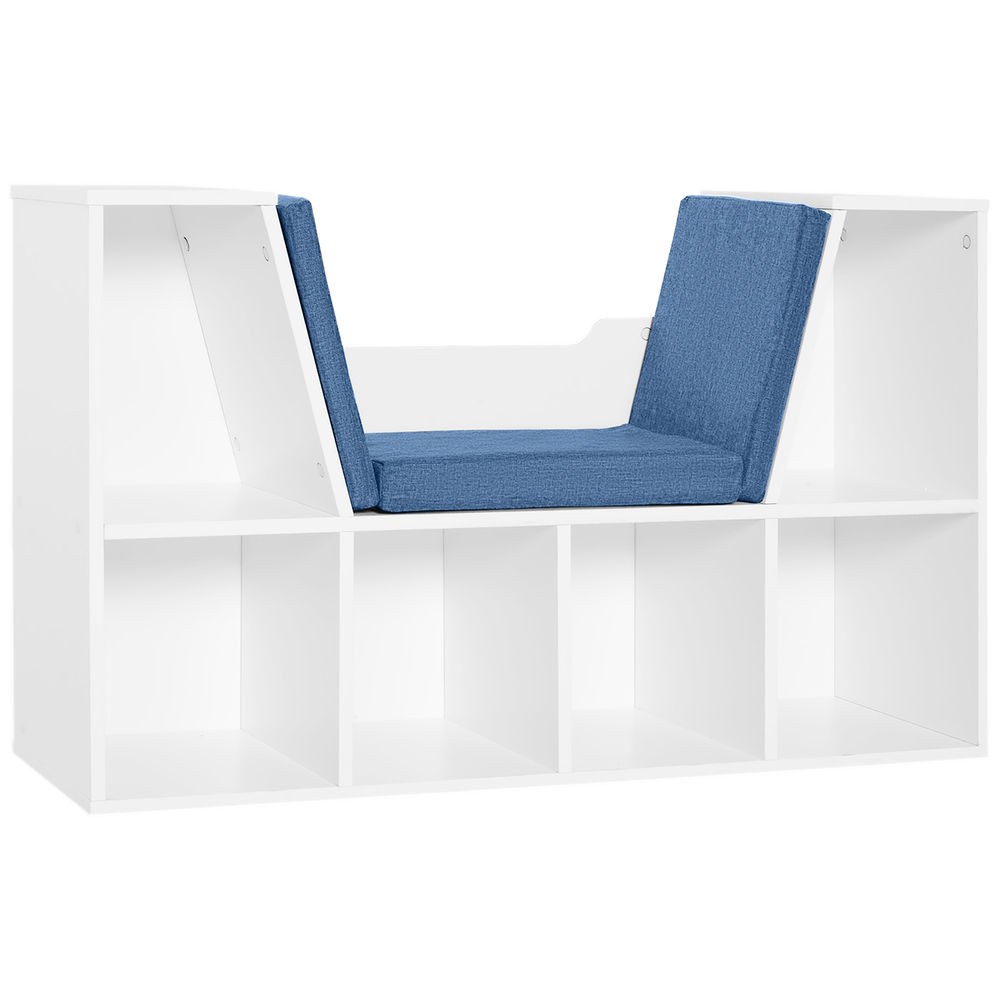 Librería 102x30x61 cm bicolor Homcom, oficina - muebles de oficina