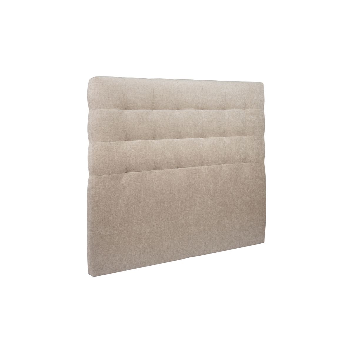 Cabecero acolchado 180 cm - tela natté marrón beige - beige marrón