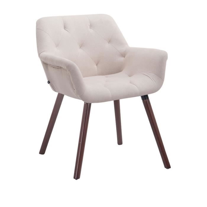 Silla comedor escandinava tela beige - 67 cm