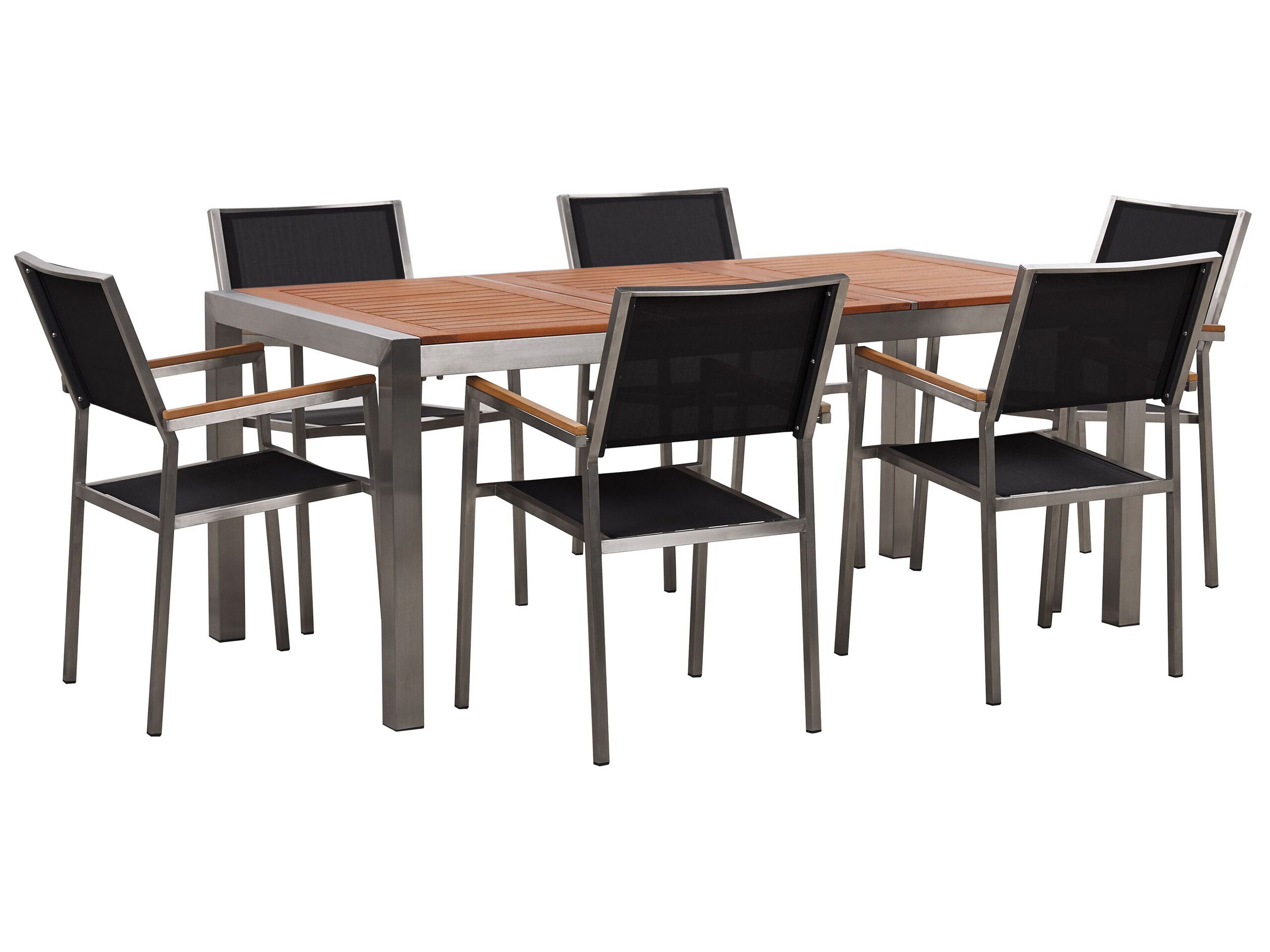 Conjunto de comedor gris grafito grosseto